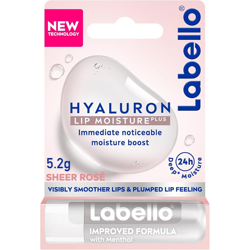 Labello Lip Moisture Hyaluron Sheer Rose 5.2G