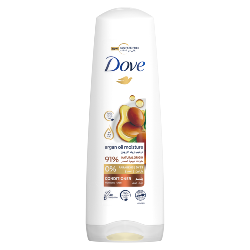 DOVE COND ARGAN OIL MOISTURE DRY HAIR 350ML