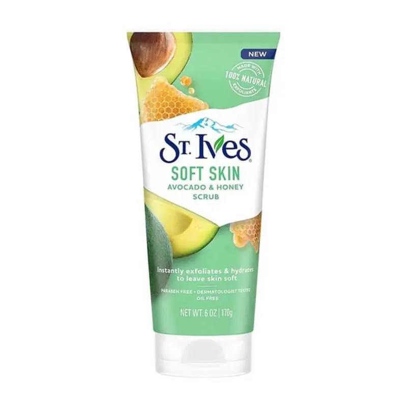 st.ives scrub soft skin avocado&honey 170g| almujtama pharmacy