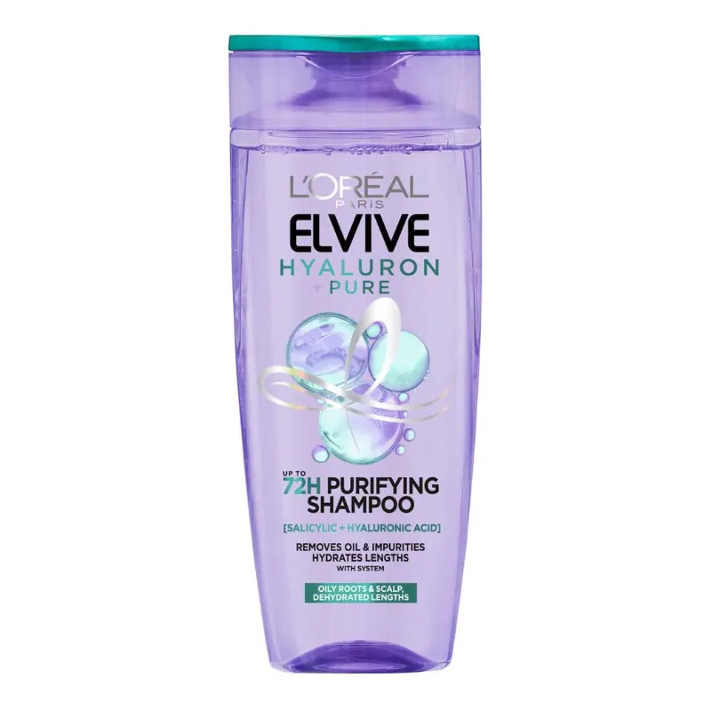 LOREAL ELVIVE SHAMP HYALURON PURE PURIFYING 400ML loreal elvive shamp hyaluron pure purifying 400ml| almujtama pharmacy