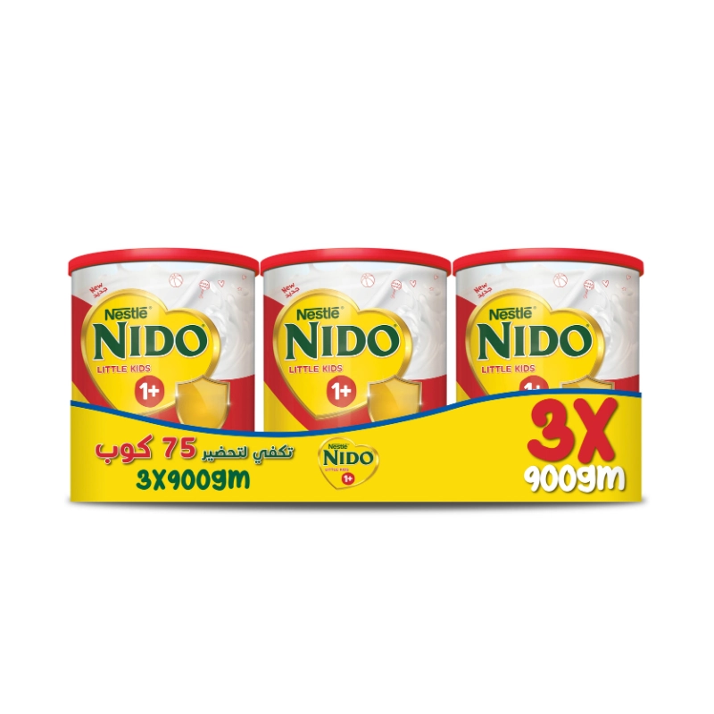 نيدو ليتل كيدز +1 حليب 3×900جم