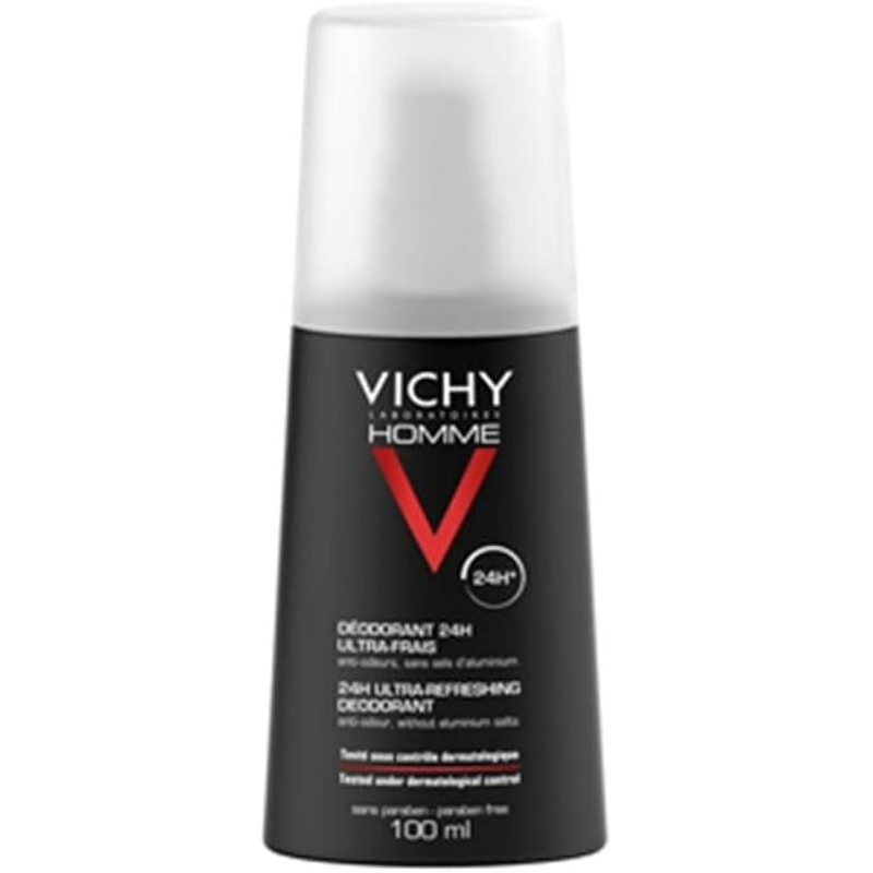 VICHY HOMME 24 HR ULTRA-REFRESHING DEODORANT100ML VICHY HOMME 24 HR ULTRA-REFRESHING DEODORANT100ML