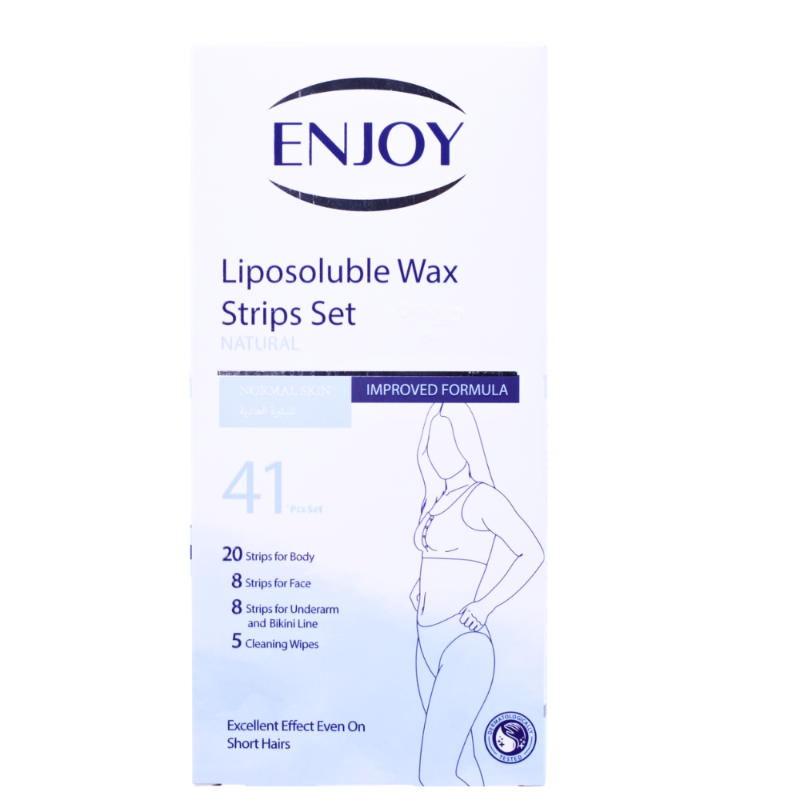 ENJOY WAX STRIPS SET NATURAL 41PCS