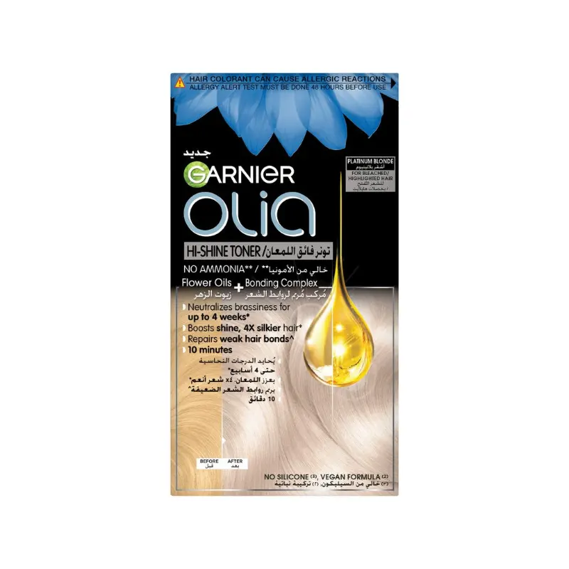 garnier olia hi-shine toner platinum blonde | almujtama pharmacy