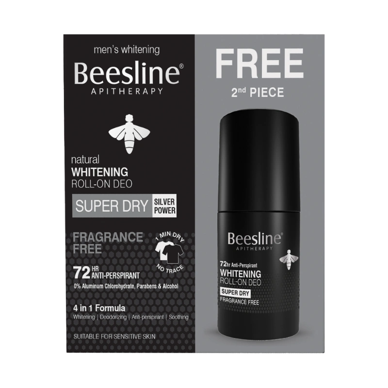 Beesline Men Whitening Deo Roll Super Dry 50Ml 1+1