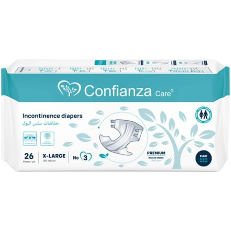 CONFIANZA INCONTINENCE ADULT DIAPERS XLARGE 26DIA