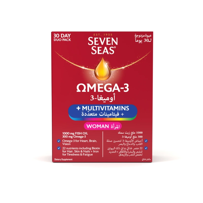 SEVEN SEAS OMEGA-3 & MULTIVITAMINS WOMAN 30 CAPS