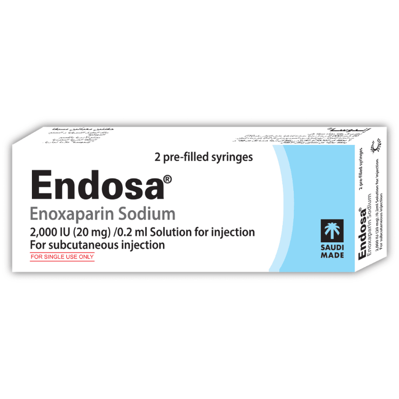 Endosa 2000 Iu Enoxaparin Pre‑Filled Syringesx2 Endosa 2000 Iu Enoxaparin Pre‑Filled Syringesx2