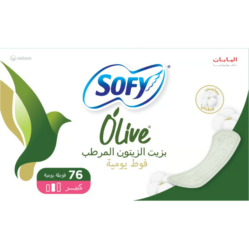 SOFY OLIVE PANTYLINER LARGE 76PCS