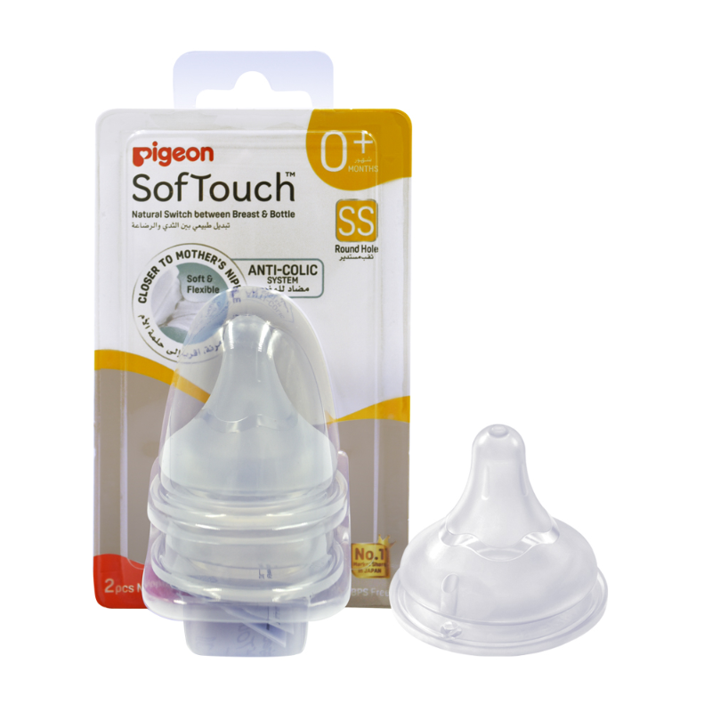 PIGEON SOFTOUCH WN3 NIPPLE 2PCS BLISTER PACK SS
