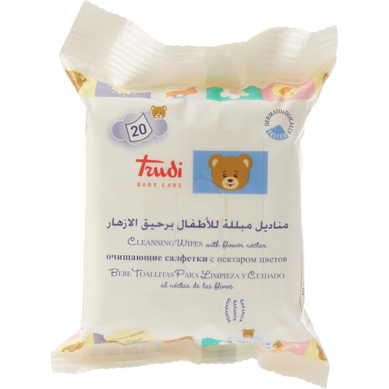 Trudi Cleansing Wet Wipes 20 Pack
