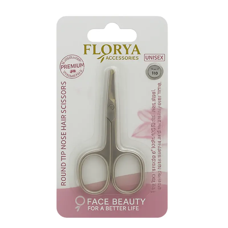florya round tip nose hair scissors| almujtama pharmacy