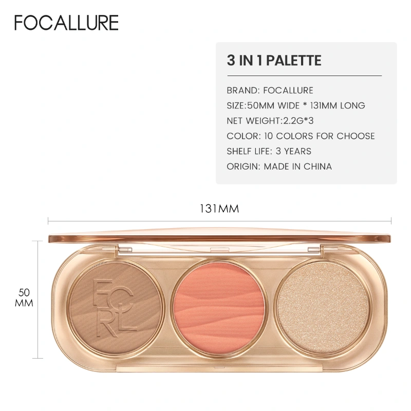 FOCALLURE 3 IN 1 PALETTE "FLIP" FA-F45 #PP01
