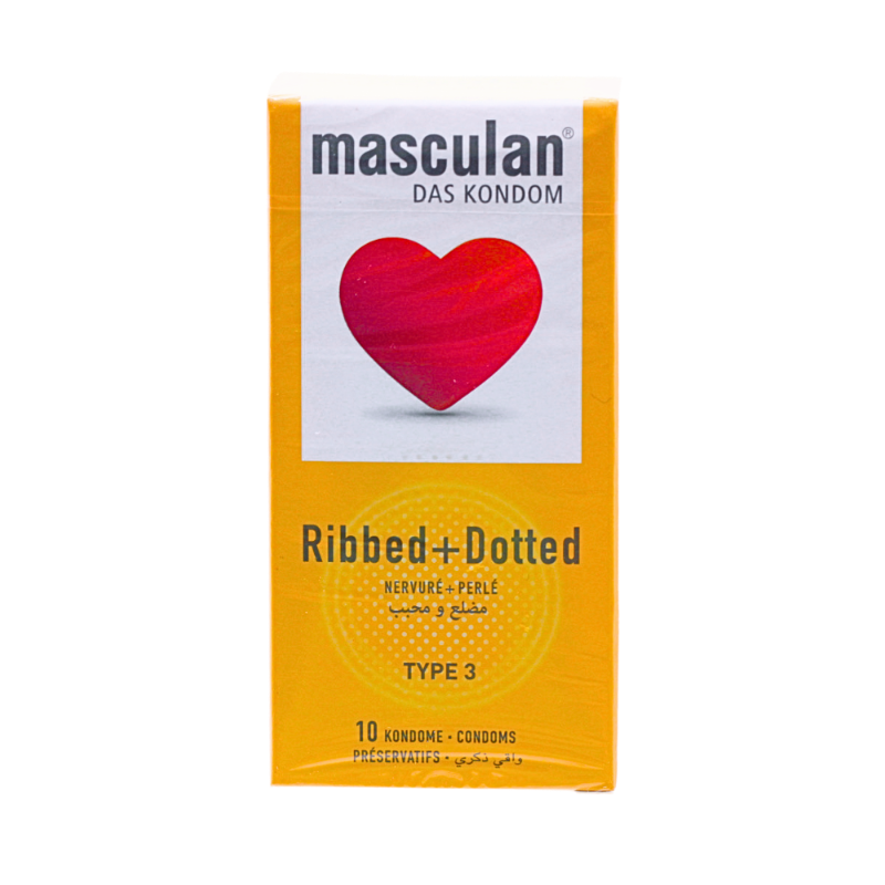 MASCULAN CONDOM RIBBED&DOTTED TYPE3 10PCS null