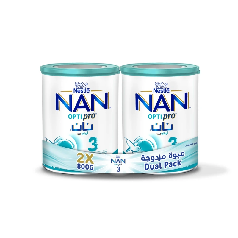 نان مرحلة 2حليب 800 جم عبوة مزدوجة