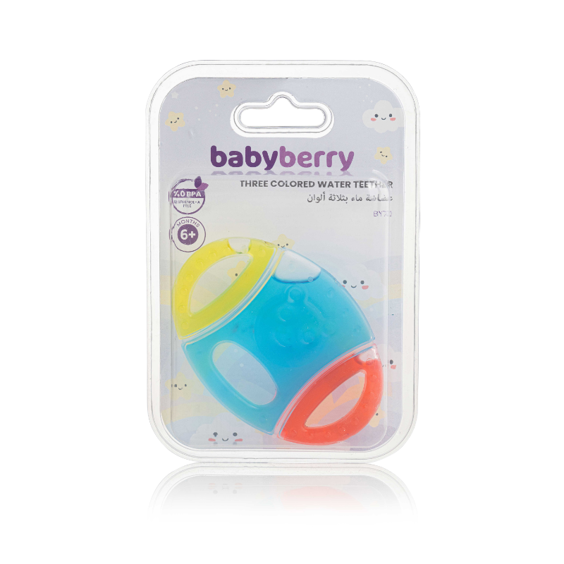 BABYBERRY 3 COLORED WATER TEETHER +6M