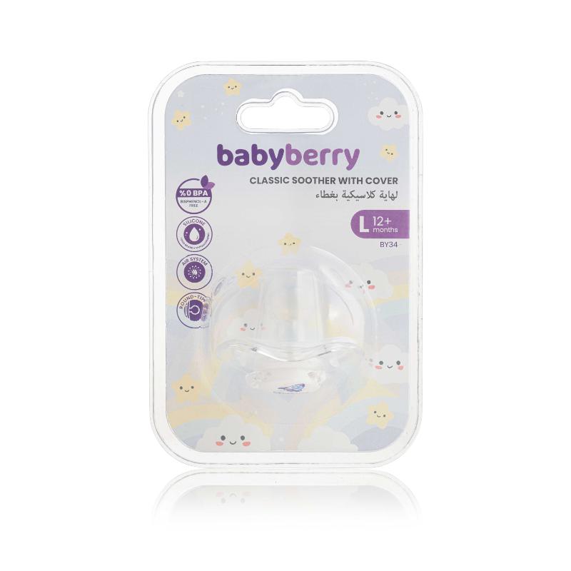 BABYBERRY CLASSIC SILCE SOOTHER +COVER L+12 ROCKET BABYBERRY CLASSIC SILCE SOOTHER +COVER L+12 ROCKET