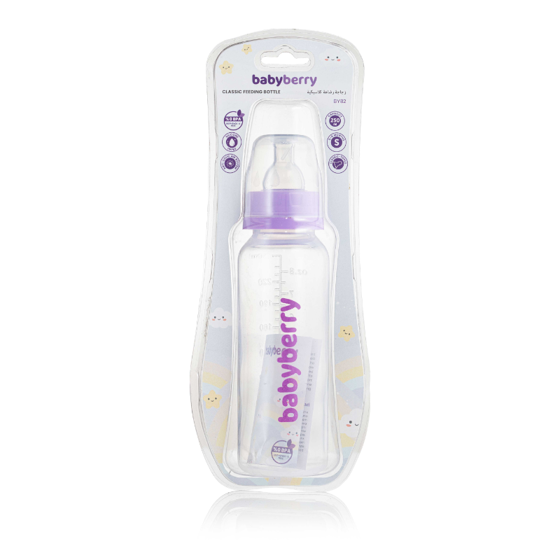 BABYBERRY PLAS CLASSIC BOTTLE 0-6M 250ML