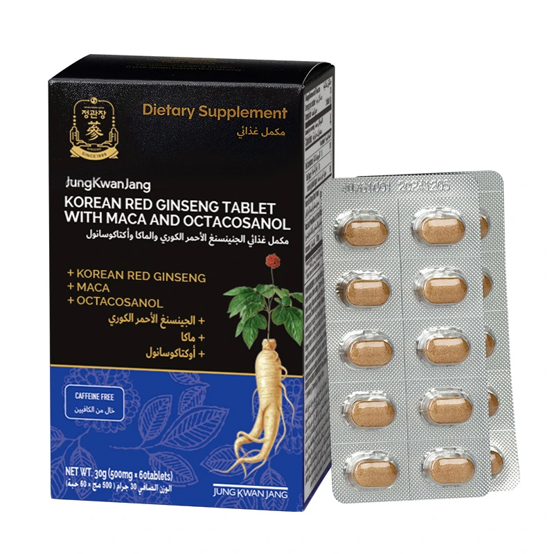 KOREAN RED GINSENG TABLET WITH MACA AND OCTACOSANOL 60TAB