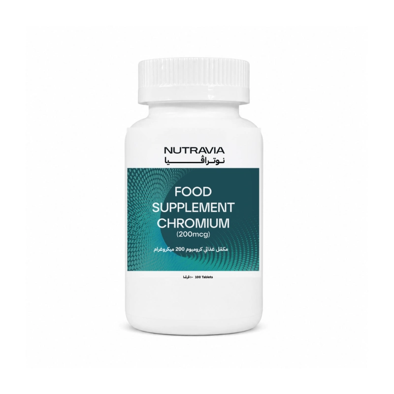 NUTRAVIA CHROMIUM 200MCG 100 TABS