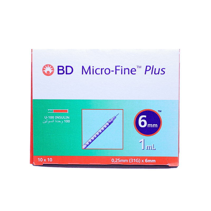 MICRO-FINE PLUS DISPOSABLE SYRINGE 6MM 1ML×100PCS null