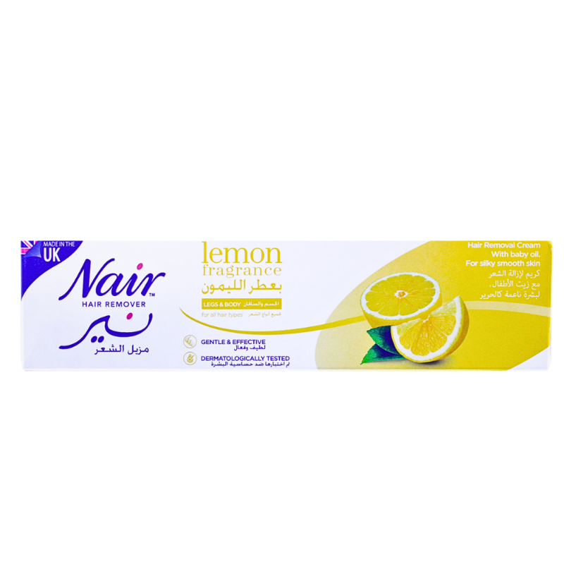 نير كريم مزيل للشعر للساق والجسم بعطر الليمون110جم