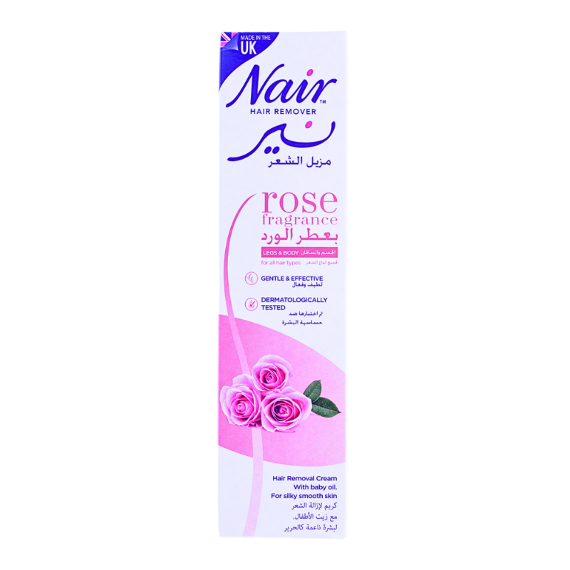 NAIR CREAM H.REM LEGS&BODY ROSE FRAGRANCE 110G