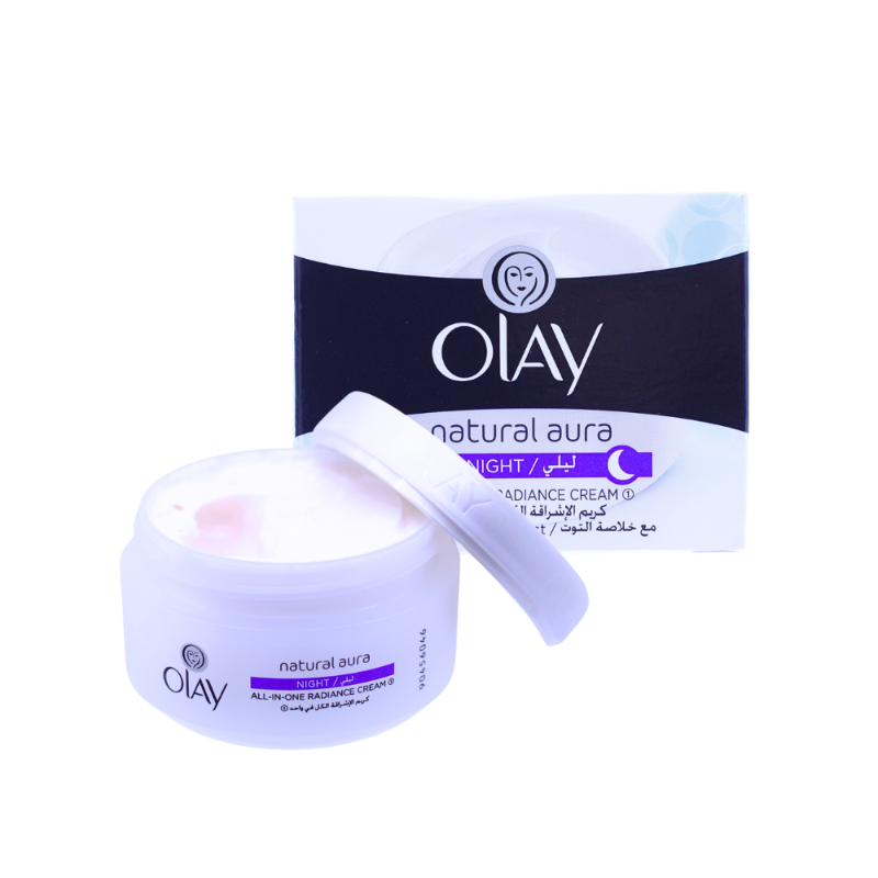 OLAY NATURAL AURA CREAM GLOW NIGHT 50G