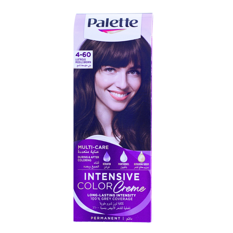 PALETTE INTENSIVE CREME LUSTROUS MIDDLE BROWN 4-60