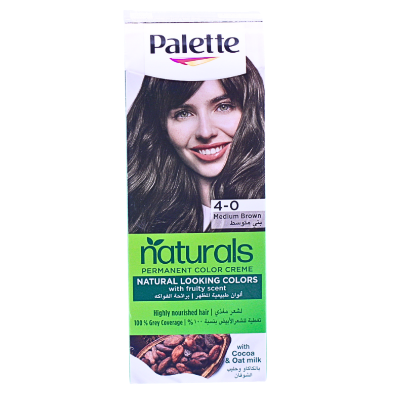 PALETTE NAT CREME MEDIUM BROWN 4-0