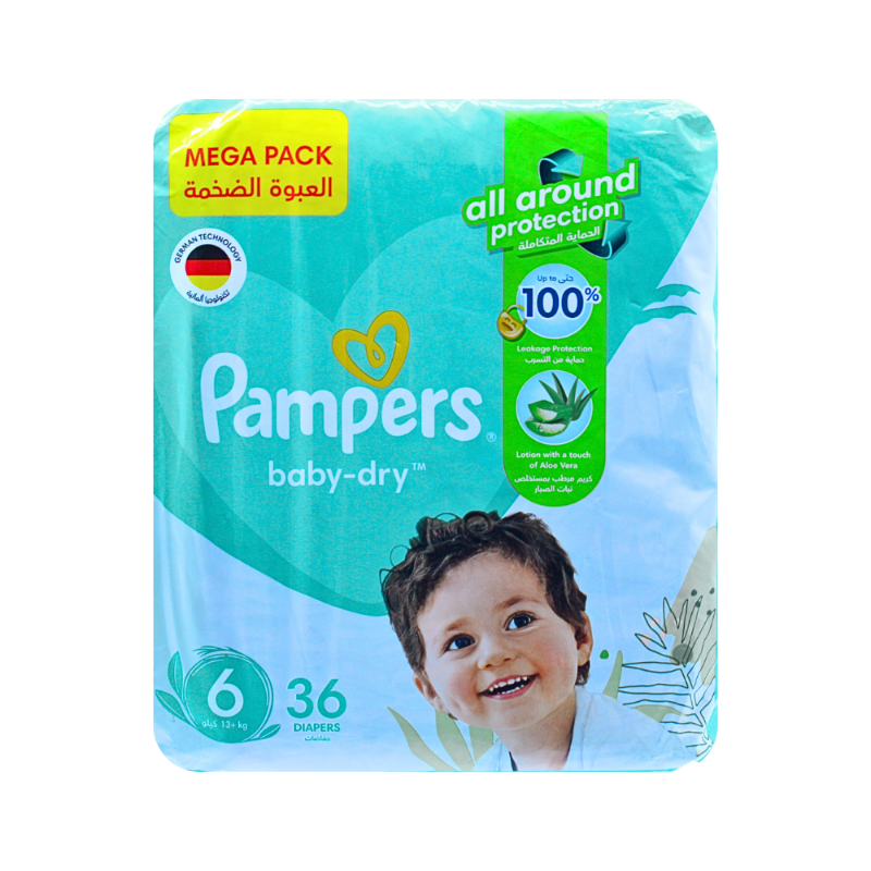 PAMPERS BABY-DRY DIA (6) +13KG 36DIA - Main Image