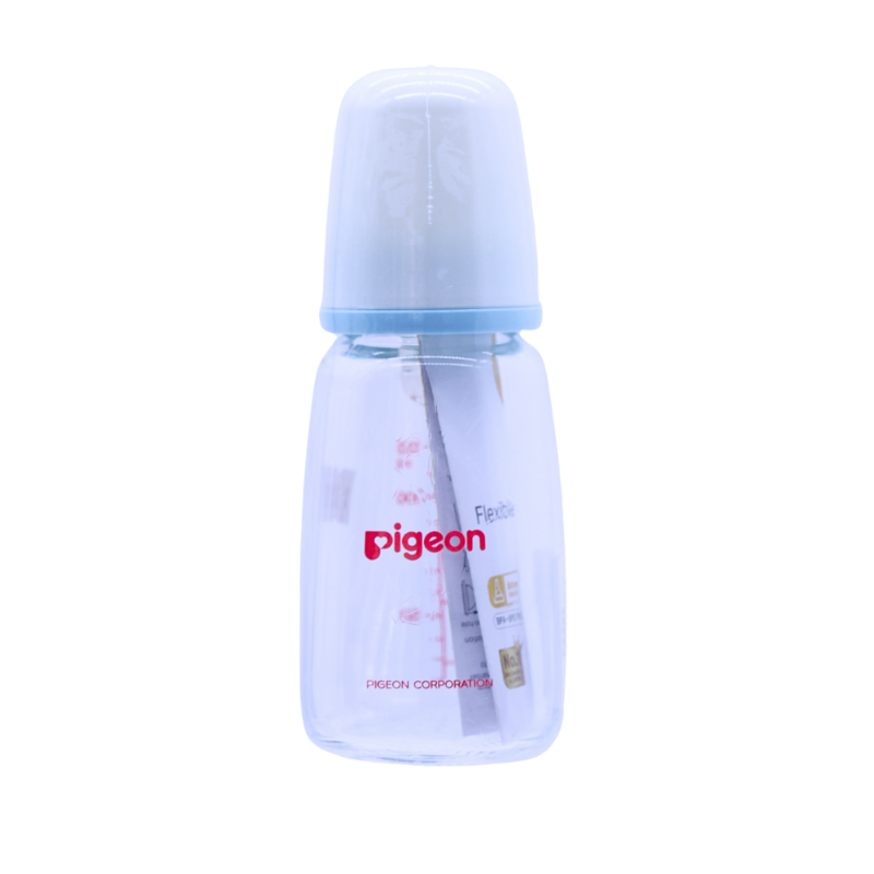 PIGEON BOTTLE GLASS S SLIM NECK +0M 120ML