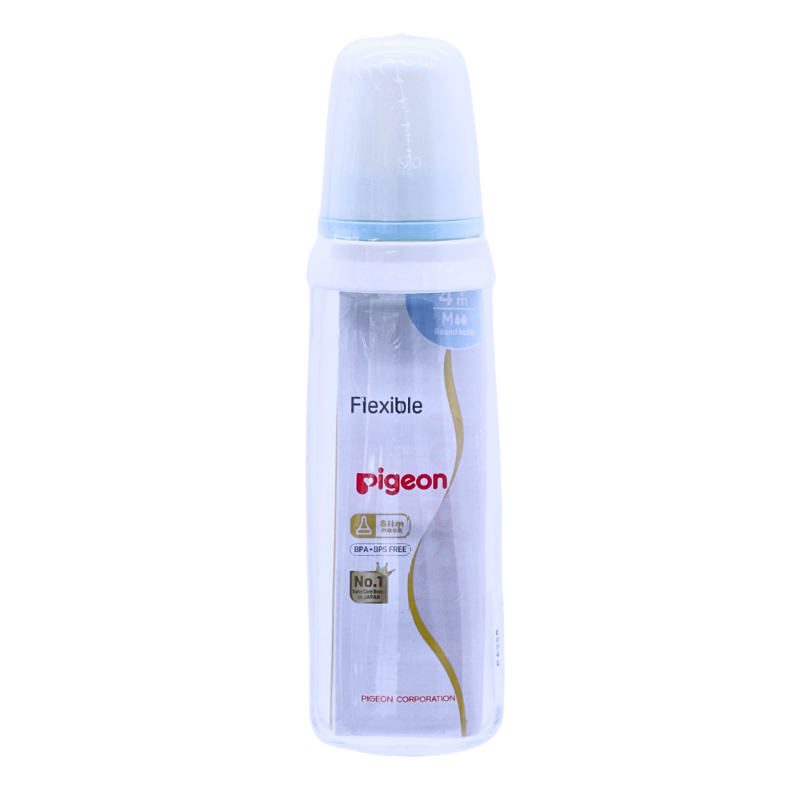 PIGEON BOTTLE GLASS M HANDLE+4M 240ML