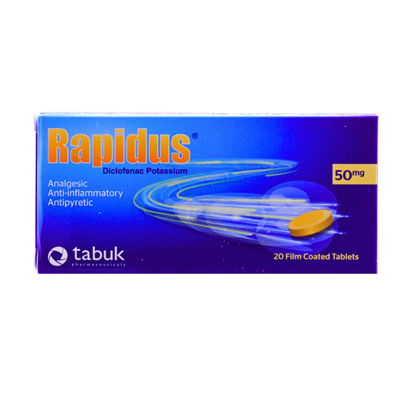 RAPIDUS 50/MG FC TAB 20/FC TAB