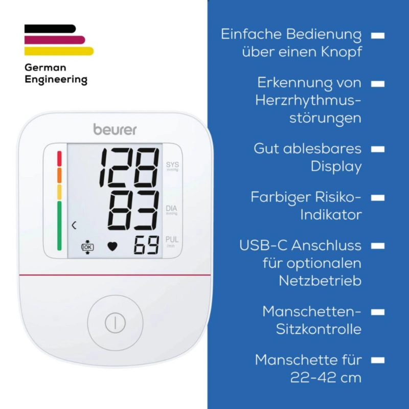 beurer bm 23 – upper arm blood pressure monitor  | almujtama pharmacy