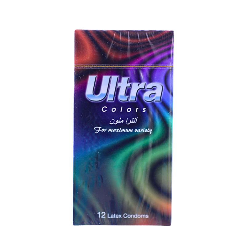 الترا ملون عازل ذكري 12 قطعه