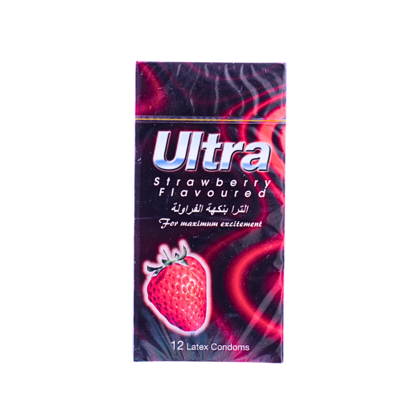 ULTRA CONDOM STRAWBERRY 12PCS null