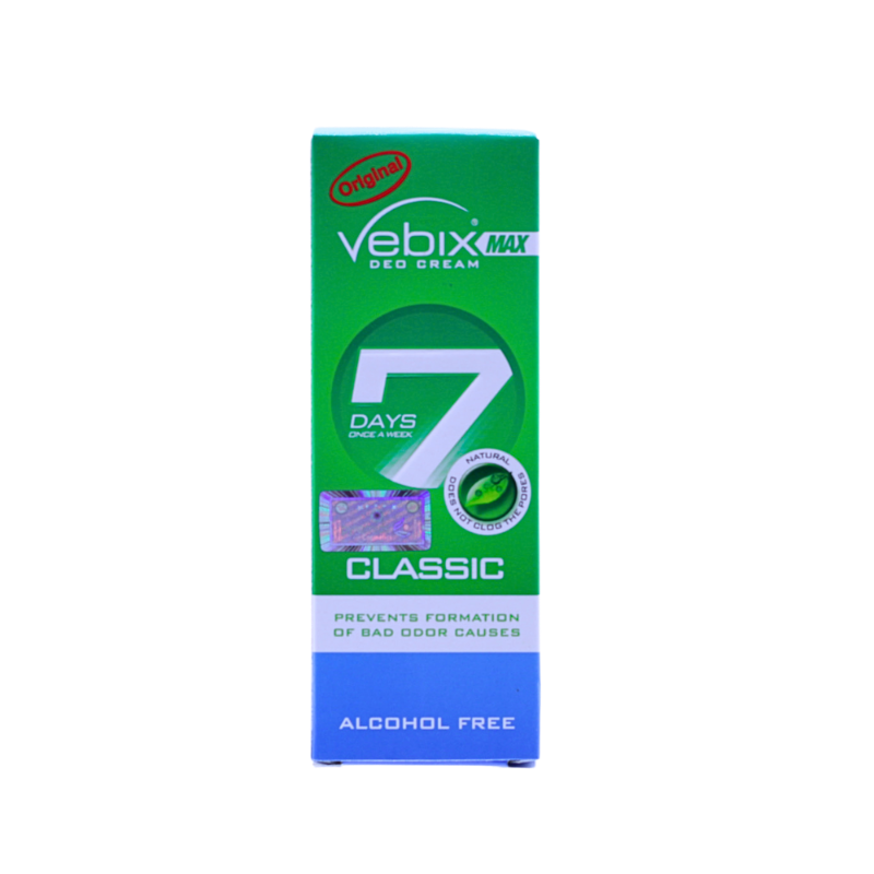 VEBIX DEO CREAM 7DAYS CLASSIC 25ML null