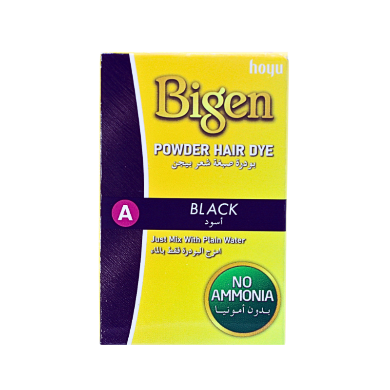 BIGEN POWDER HAIR DYE AMM.FREE BLACK A 6G