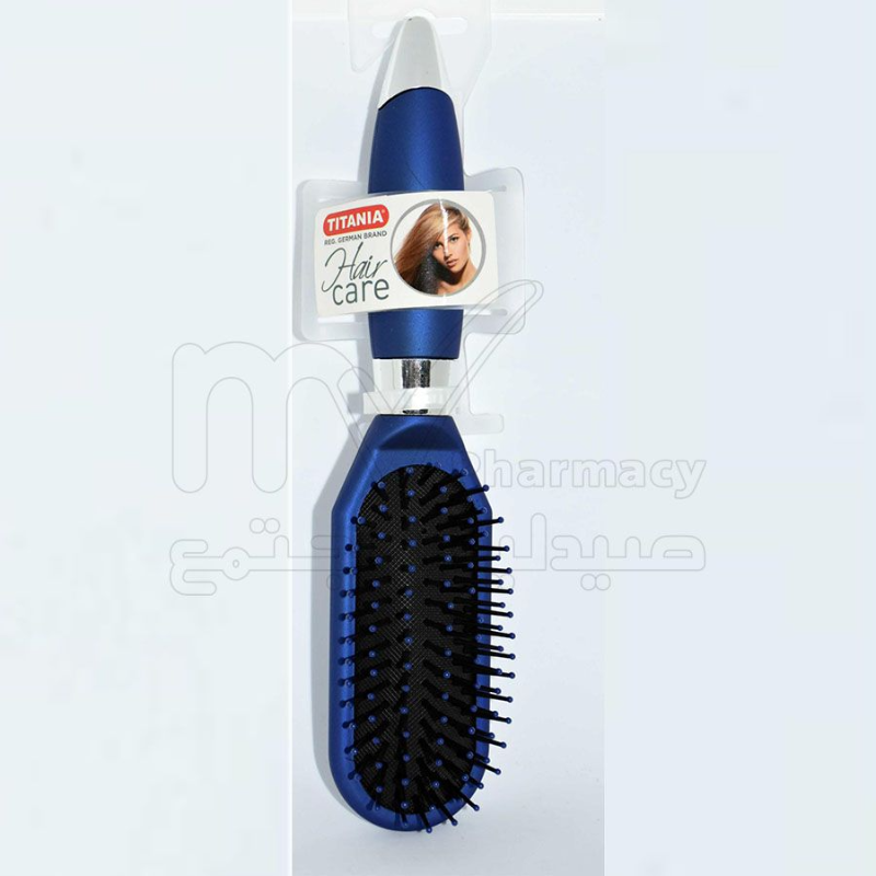 TITANIA UNI HAIR BRUSH M PLASTIC BLUE 1613 null