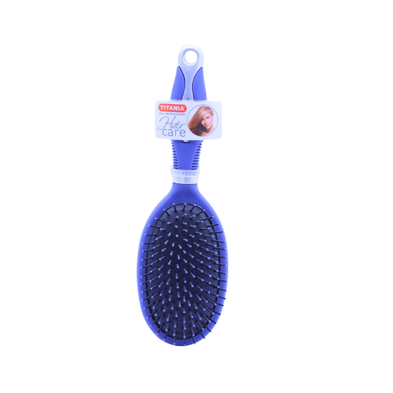 TITANIA HAIR BRUSH B PLASTIC BLUE 1651 null