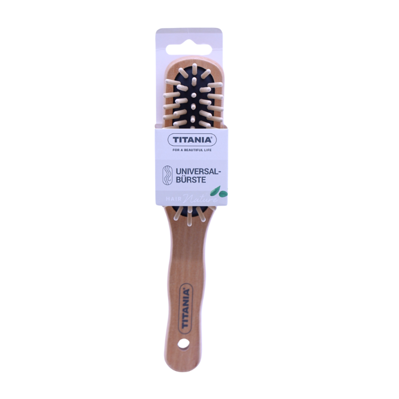TITANIA HAIR BRUSH WOOD 2822 null
