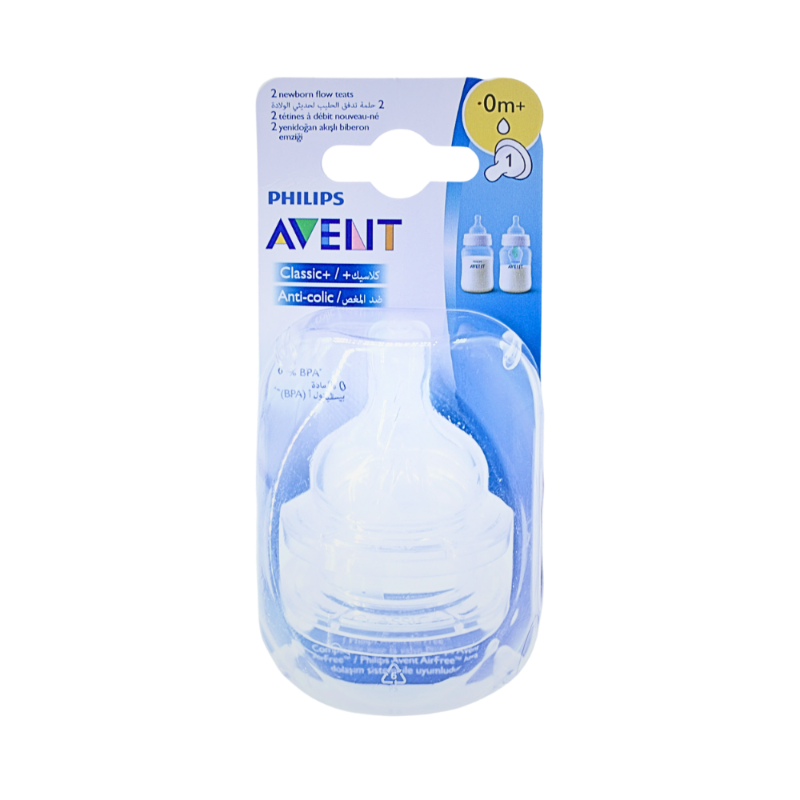 PH AVENT TEAT ANTI-COLIC CLASSIC +0M NEWBORN 2PCS