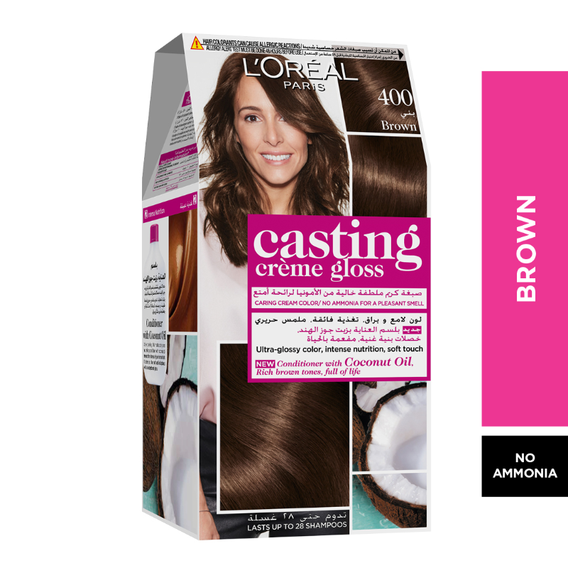 LOREAL CASTING CREME AMM.FREE COND BROWN 400