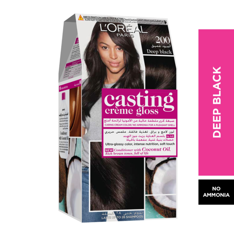 LOREAL CASTING CREME AMM.FREE COND DEEP BLACK 200