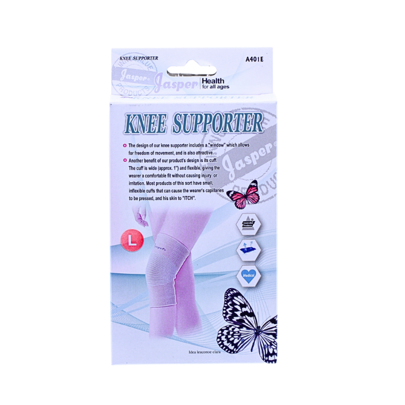 JASPER KNEE SUPPORTER ELASTIC NYLON L #A401E null