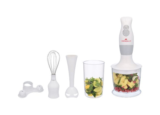 Armadillo Multi-Function Hand Blender - 1000 Watt - White Stainless