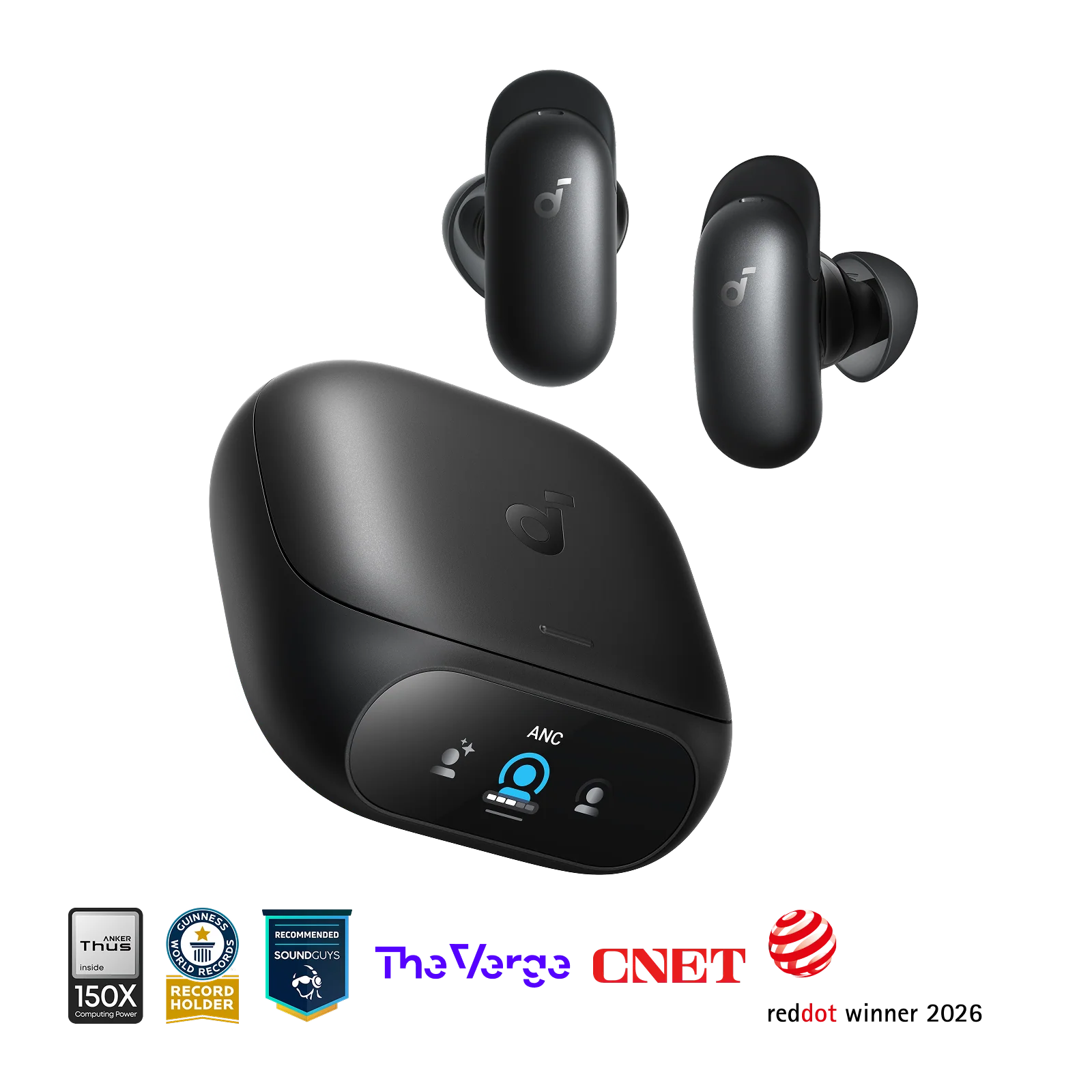 Anker Soundcore Liberty 5 Noise Cancelling Earbuds - Black