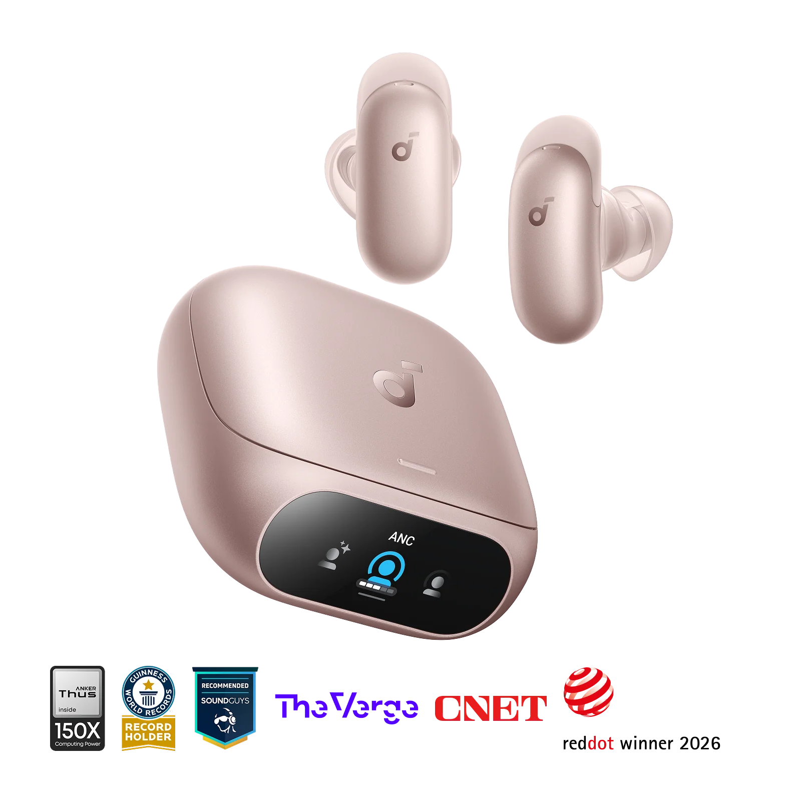 Anker Soundcore Liberty 5 Pro Noise Cancelling Earbuds - Pink | D1203H51