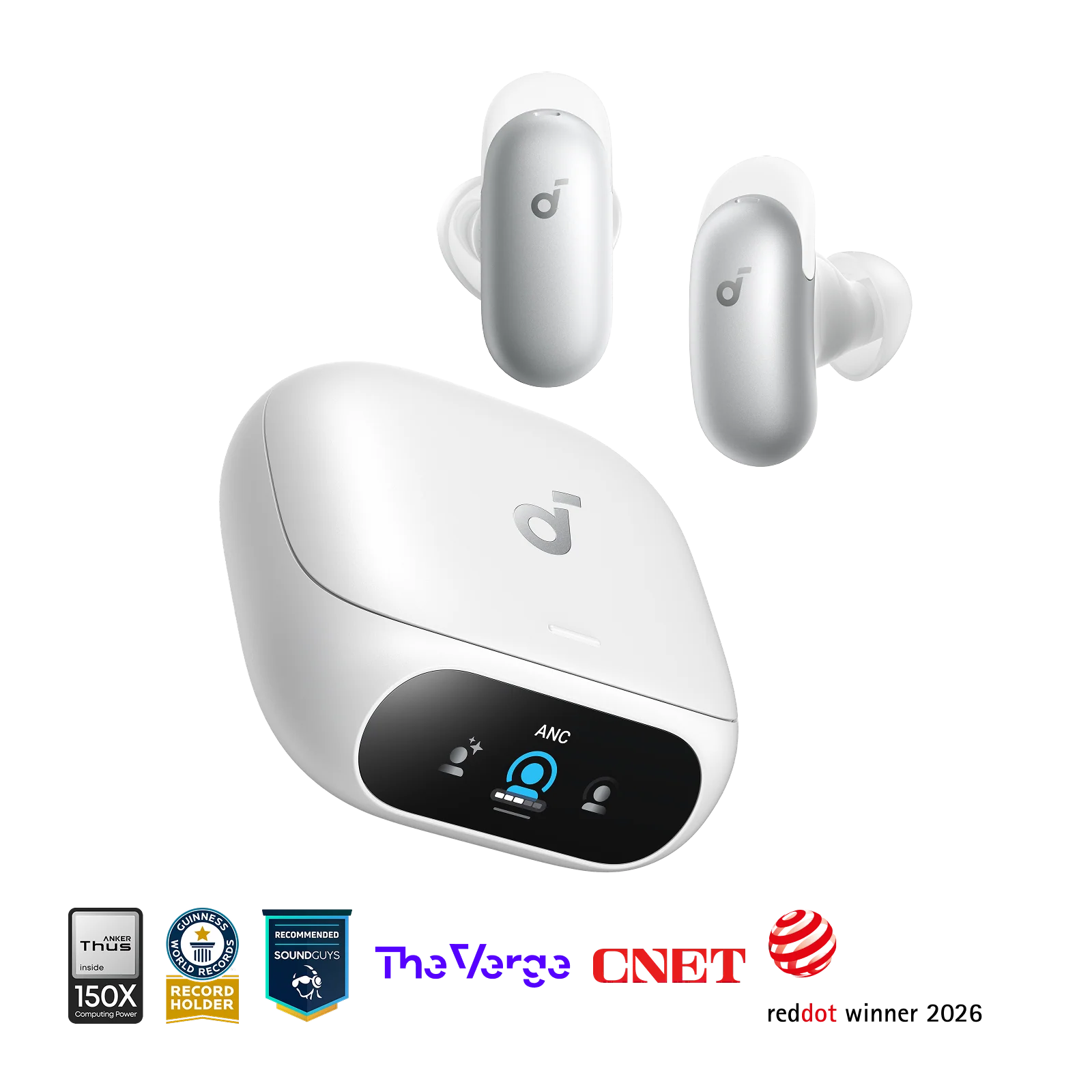 Anker Soundcore Liberty 5 Pro Noise Cancelling Earbuds - White | D1203H21